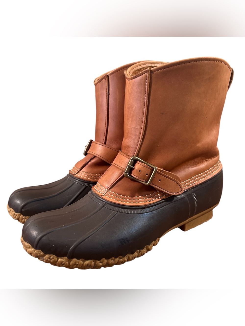 Vintage L.L. Bean Lounger Buckle Duck Boots Men’s Size 10